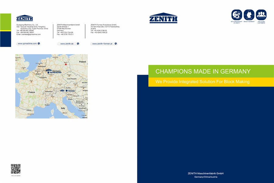 Zenith-sarjan tuoteluettelo