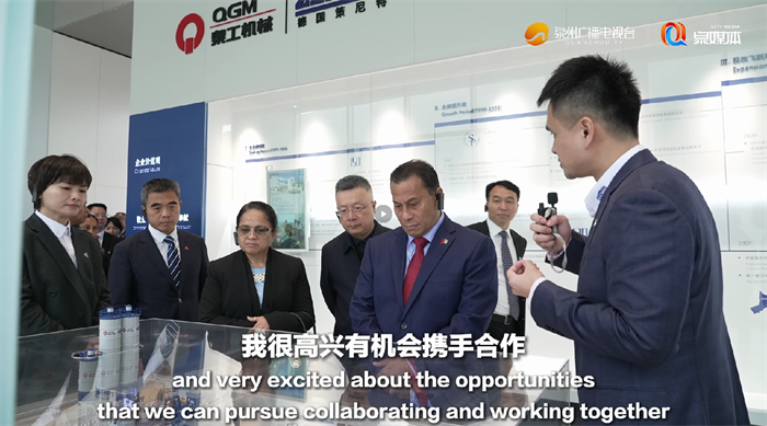 Tehdään yhdessä rakentamassa infrastruktuurin tulevaisuutta! Mikronesian varapresidentti vierailee QGM Machineryssä