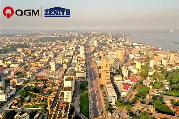 QGM QT6 betonilohkokone KINSHASA D.R CONGOssa